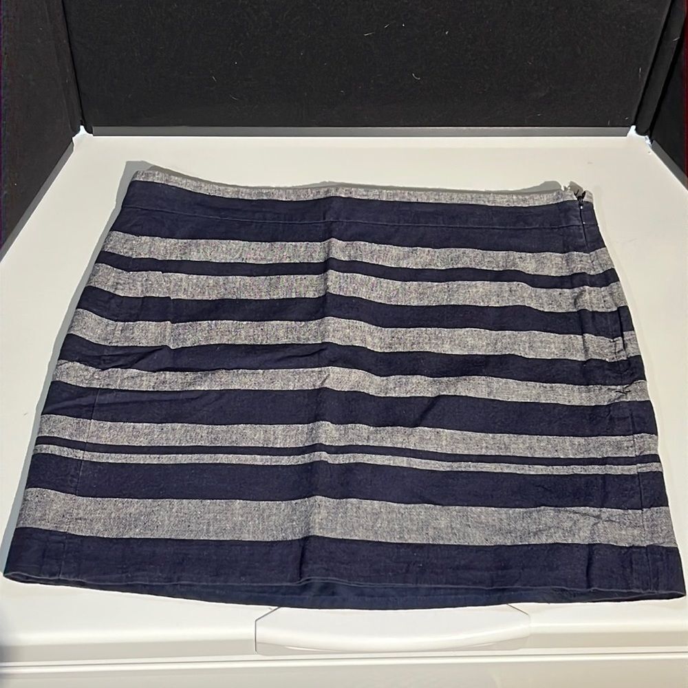 Gap Blue & Gray Side Zip Skirt - Size 6